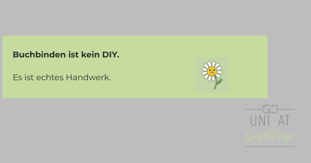 Buchbinden ist echtes Handwerk.