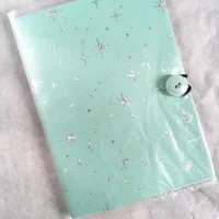 Notizbuch A6 türkis mit Verschluss