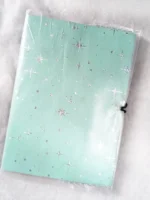 Notizbuch A6 türkis mit Verschluss – Bild 3