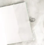 Notizbuch A6 türkis mit Verschluss – Bild 4